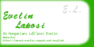 evelin laposi business card